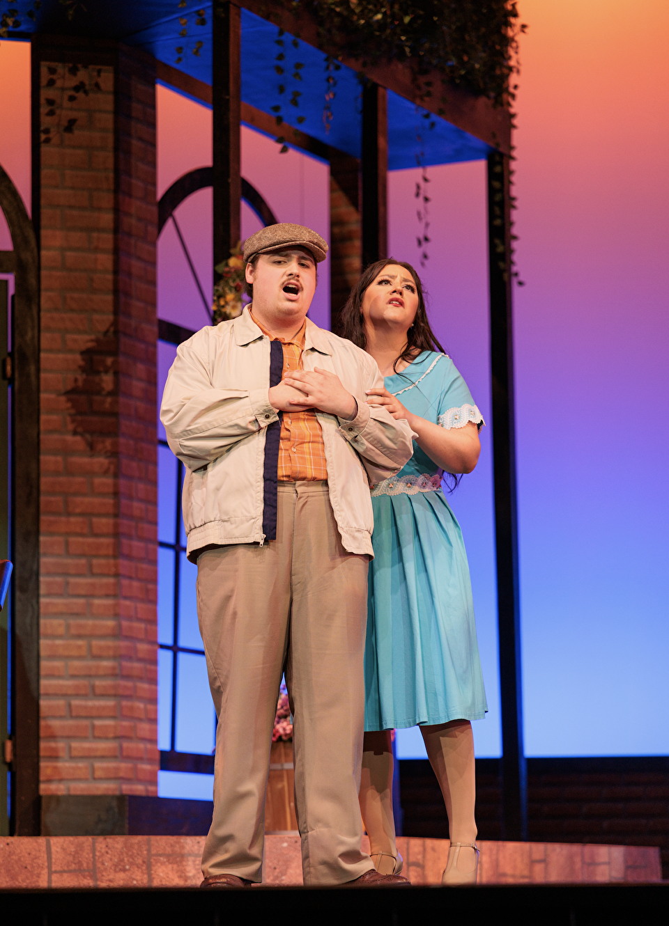 Students singing in opera