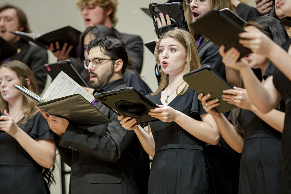 Choir singing