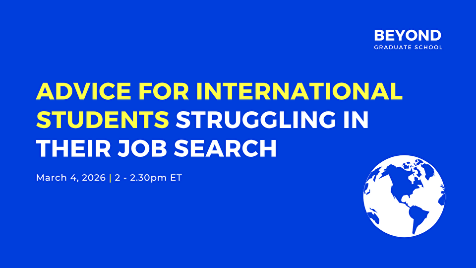 Advice for International Students Struggling in Their Job Search