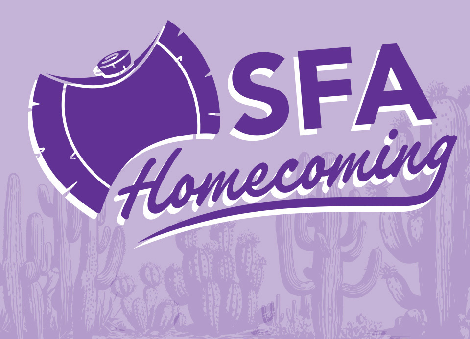 SFA Homecoming event graphic