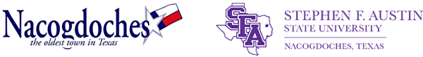 City of Nacogdoches/SFA logos